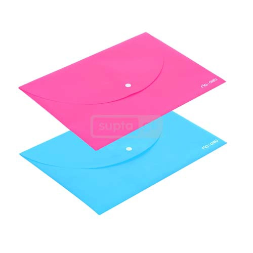 DELI-დელი RIO A4 პლასტიკური საქაღალდე ღილაკით No.38131